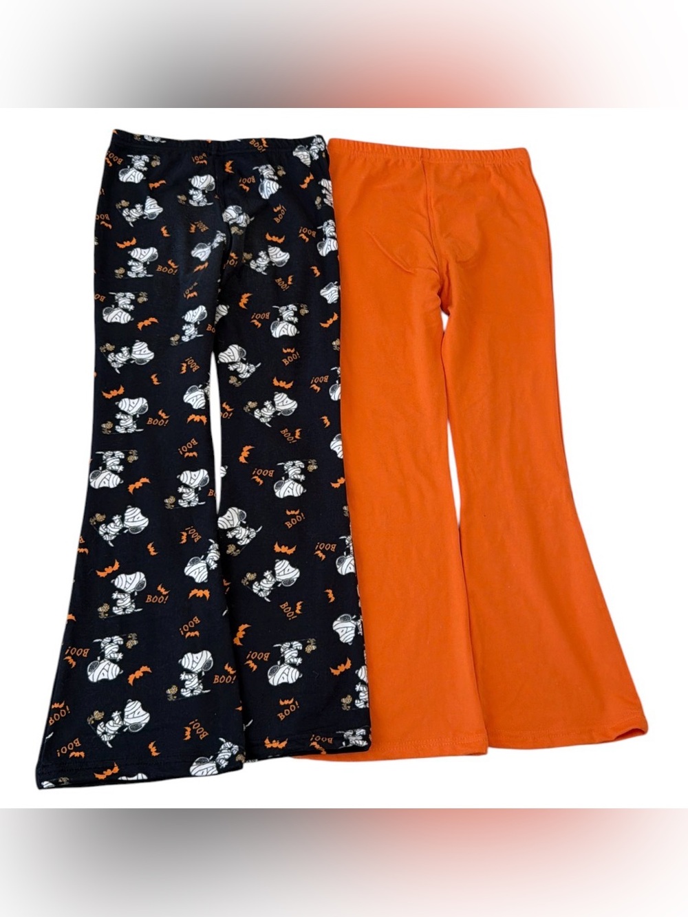 Peanut Halloween Mummy Snopy & Solid Orange Pants Set for Kids